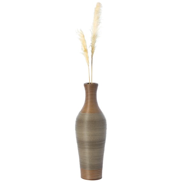 Uniquewise 27 Inch Tall Decorative Artificial Rattan Tabletop Centerpiece Vase QI003827